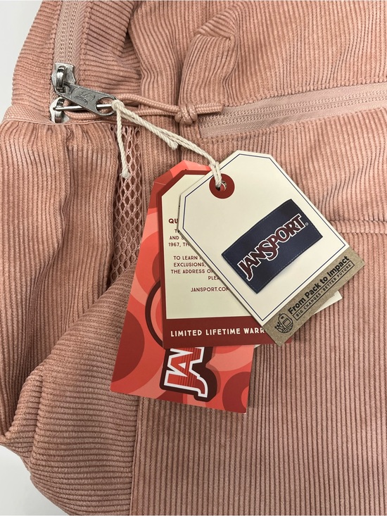 NEW with Tags Jansport Corduroy Backpack in Blush Pink main image 2